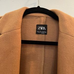 Zara camel pea coat